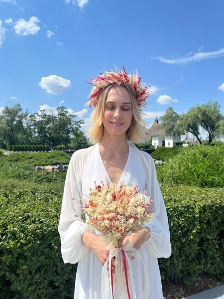 Весільний букет &laquo;Берегиня&raquo; (круглий) 246410010 фото